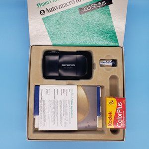 FILM TESTED Olympus Stylus Infinity 35mm point & shoot in Original box, and film